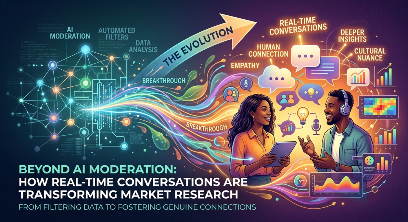 Beyond AI Moderation How Real-Time Conversations Are Transforming Market Research